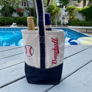 Baseball Mom Wine Tote